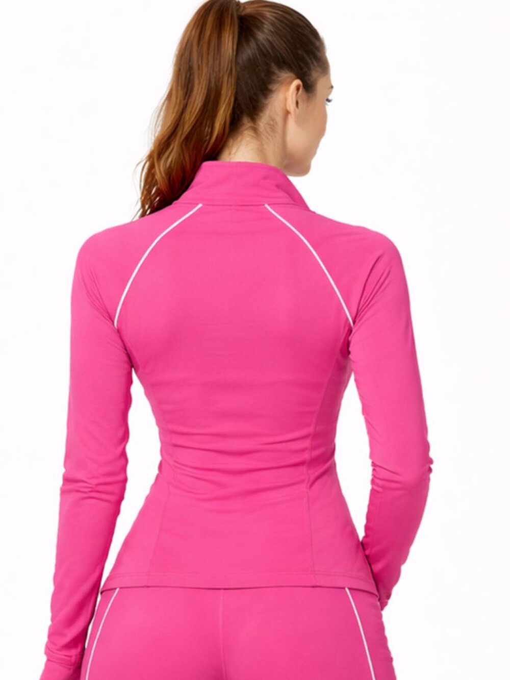 OTOS Athletic Jacket Sweatshirt Full Up Thumbhole Long Sleeve Stretchy Various - Picture 7 of 9